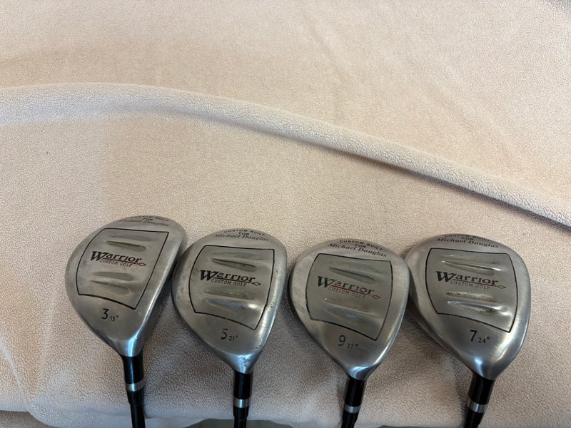 Men's Warrior Custom Michael Douglas Right Handed Clubs (Full Set) Regular Flex 4 Pieces (Used)