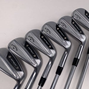Callaway Apex Pro 24 Iron Set 5-PW Project X IO 6.0 110g Stiff Steel Mens RH