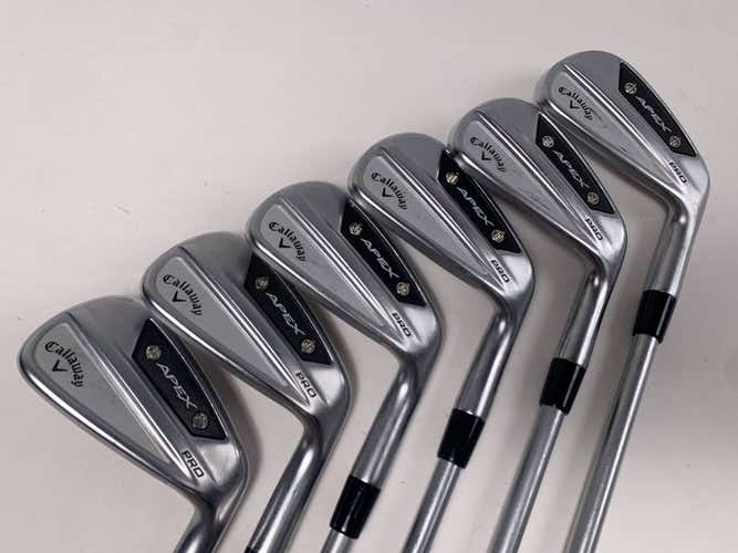 Callaway Apex Pro 24 Iron Set 5-PW Project X IO 6.0 110g Stiff Steel Mens RH