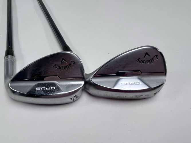 Callaway Opus Brushed Chrome Wedge Set 52* 10 56* 12 Recoil HDX Wedge Womens RH