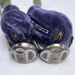 Cobra Gravity Back 5 & 9 Fairway Wood Set 22* 29* Lady Cobra Airweight RH HC