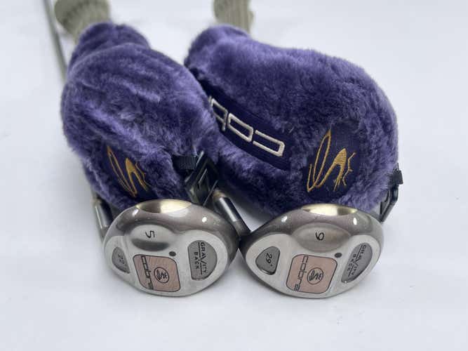 Cobra Gravity Back 5 & 9 Fairway Wood Set 22* 29* Lady Cobra Airweight RH HC