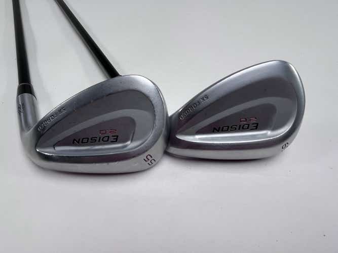 Edison 2.0 Wedge Set 55* 59* KBS PGI 80g Regular Graphite Mens RH Midsize Grips