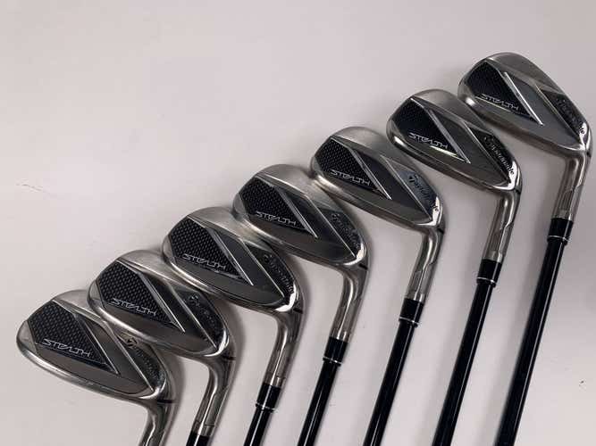 TaylorMade Stealth Iron Set 5-PW+AW Fujikura Ventus 5-A 50g Senior Graphite RH