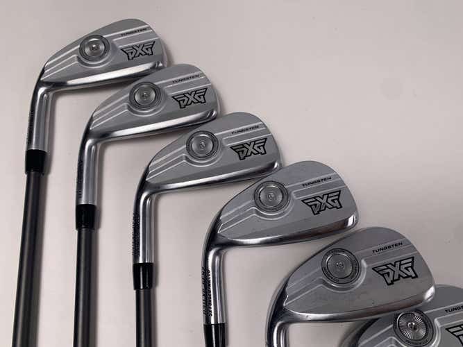 PXG 0311 XP GEN7 Chrome Iron Set 5-PW+GW+SW SteelFiber Private Stiff LH +1''