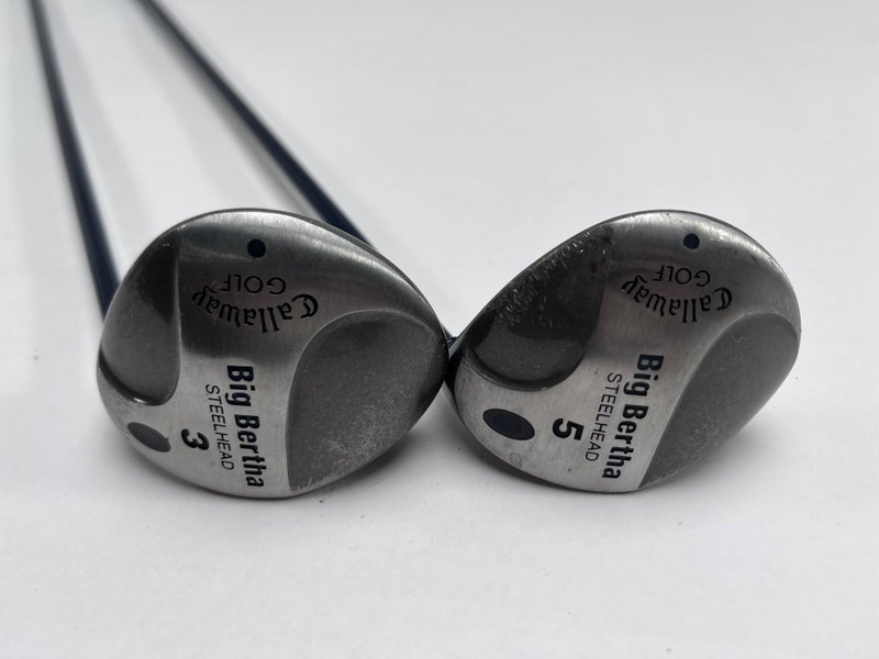 Callaway Steelhead 3 & 5 Fairway Wood Set 15* 18* Ladies Gems 99 Ladies RH