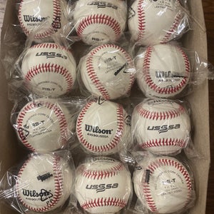 Wilson A1030 USSSA Official League Leather Baseballs Dozen