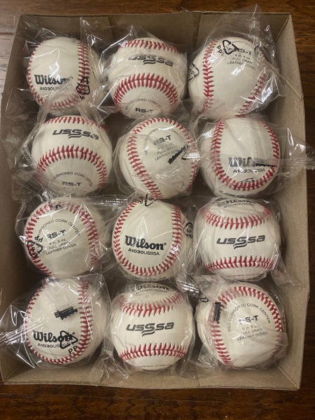 Wilson A1030 USSSA Official League Leather Baseballs Dozen