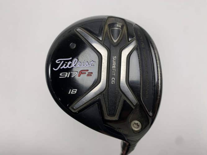Titleist 917 F2 5 Fairway Wood 18* Diamana D+80x5ct Stiff Mens RH Midsize Grip