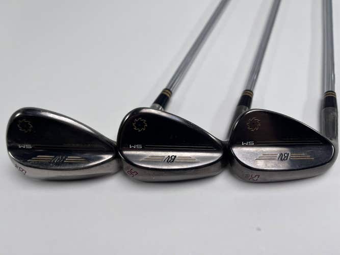 Titleist Vokey SM9 Custom Brushed Steel Wedge Set 52*8 | 56*8 | 60*4 DG Stiff LH