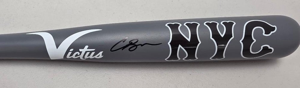 Mets CARSON BENGE NYC City Connect Autographed Auto Signed Baseball Bat