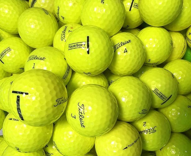 12 Premium AAA Yellow Titleist Tour Speed Used Golf Balls