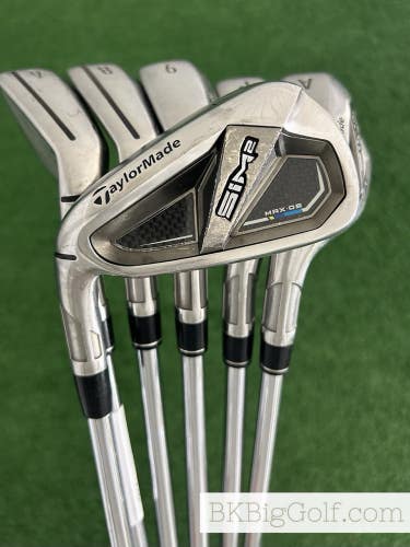 LH Taylormade Sim 2 Max OS Iron Set 6-A / NS Pro 95 Regular +1/2