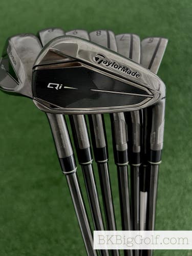 Taylormade Qi Gunmetal Black Iron Set 5-A / KBS Max MT 85 Regular