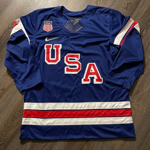 NWT Team USA 2026 Winter Olympics Nike Jersey Blank Sz L