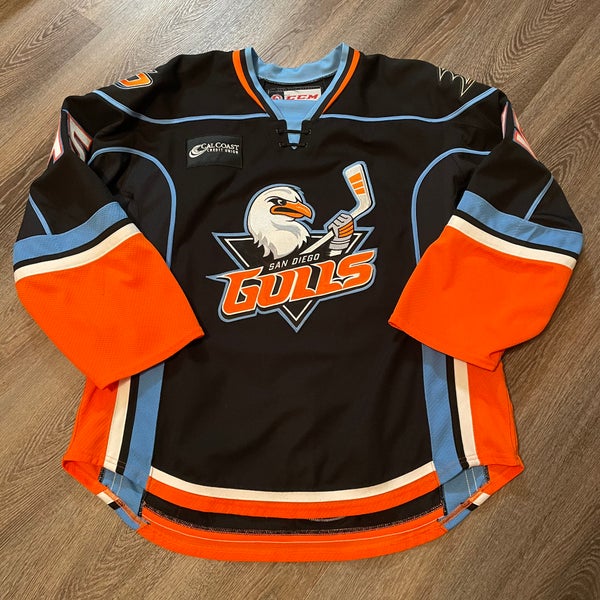 Authentic CCM San Diego Gulls Jersey Sz 56 Shea Team-Issued