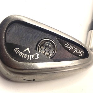 Left Handed CALLAWAY SOLAIRE 2018 7 IRON LADIES WOMEN'S FLEX GRAPHITE SHAFT