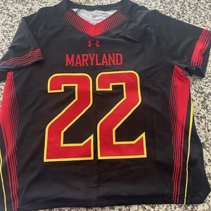 Under Armour Maryland lacrosse mens game team jersey NEW L large