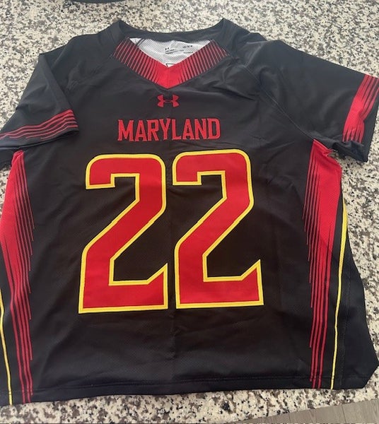 Under Armour Maryland lacrosse mens game team jersey NEW L large