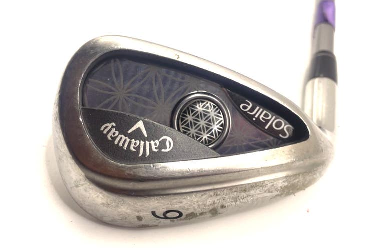 Left Handed CALLAWAY SOLAIRE 2018 9 IRON LADIES WOMEN'S FLEX GRAPHITE SHAFT