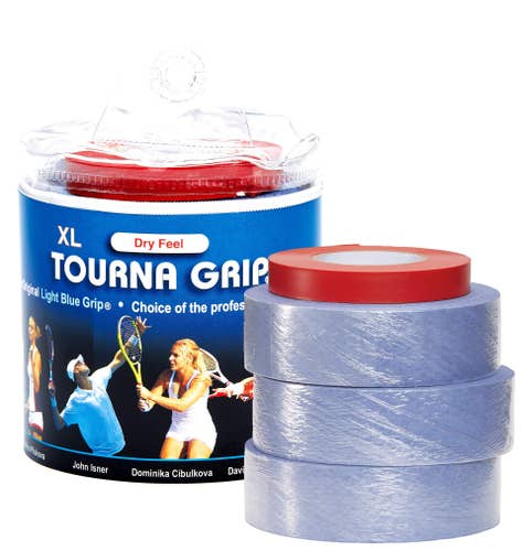 Tourna Grip XL Original Dry Feel Tennis Grip, 30GRIPS Blue