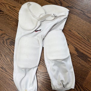 White Small Adult Schutt football Pants (Used)