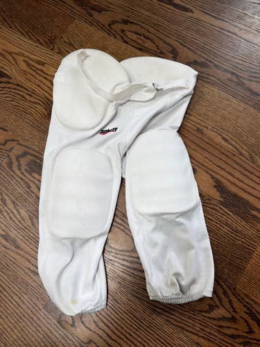 White Small Adult Schutt football Pants (Used)