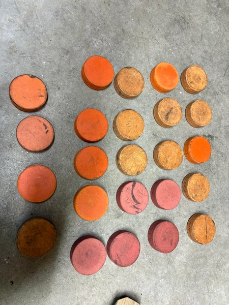 24 heavy ice hockey training, pucks, orange weight weighted. Make your shot harder and faster with t