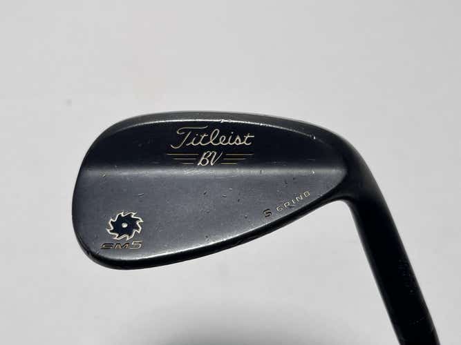 Titleist Vokey SM5 Raw Black Wedge 54* 10 Bounce S-Grind Wedge Steel Mens RH