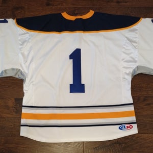 AK H550C Buffalo Style Goalie Jersey 4XL - White - New