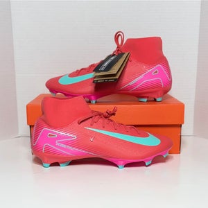Red Men's Size M 10.0 (W 11.5) (New) Nike Zoom ZM Superfly 10 Academy FG/MG Soccer Cleats FQ1456-800