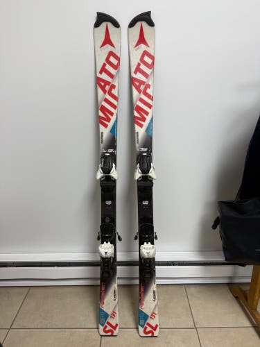 Kid's Atomic Redster SL 131 cm Racing Skis With Bindings Max Din 10 (Used)
