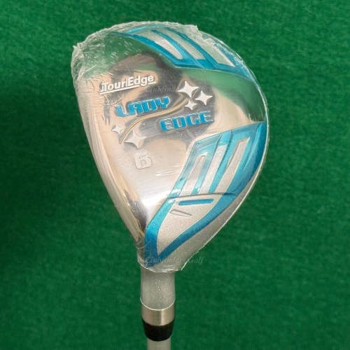 NEW LH Lady Tour Edge Lady Edge 6 Hybrid Factory Graphite Ladies w/ HC