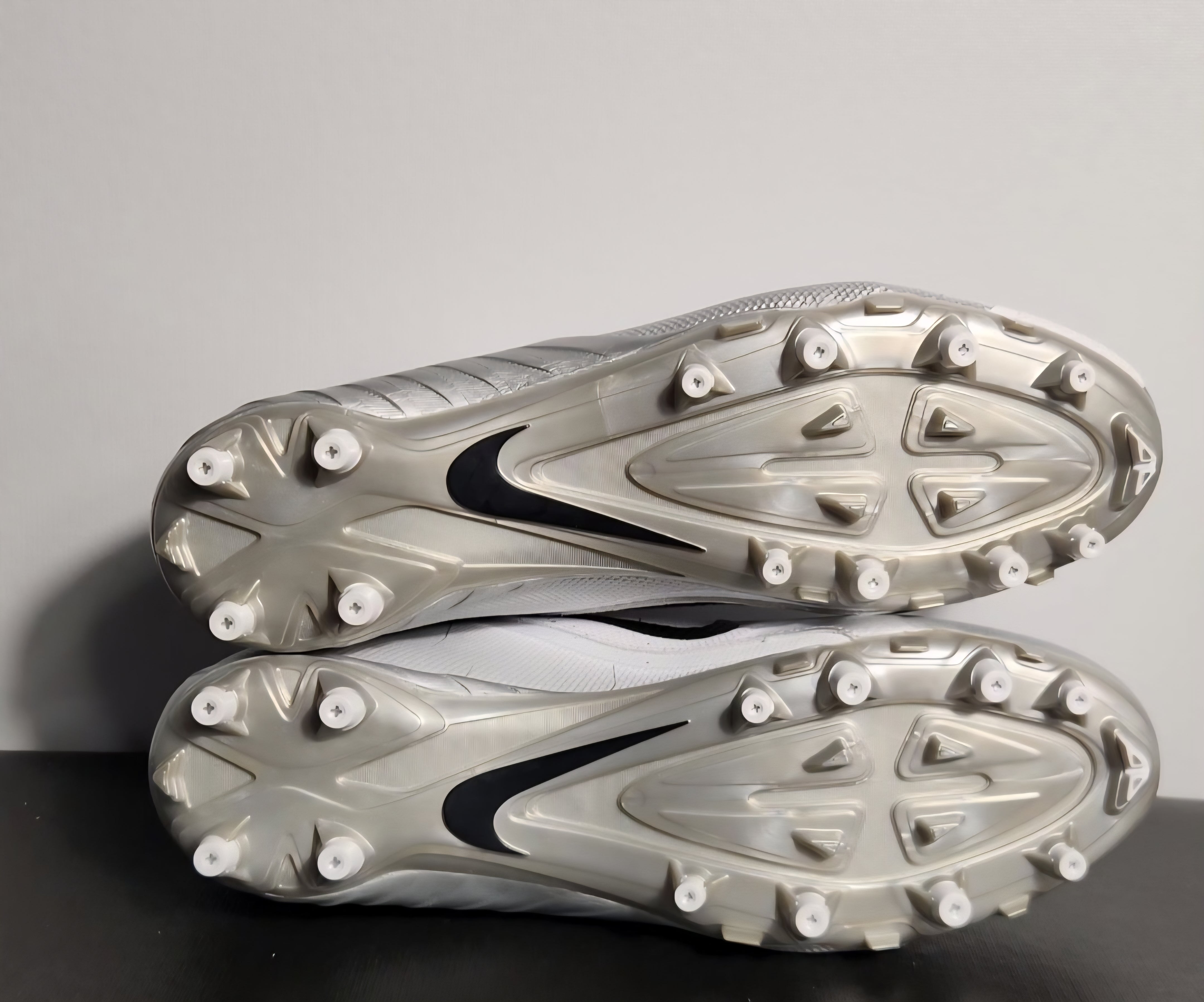 Marlon Humphrey PE Nike Alpha Pro 2 TD Football Cleats 719930-101 Size 14 Nike Alpha Pro 2 TD White Silver for Sale | Authenticity  main image 4