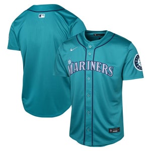NWT youth size large Seattle mariners alternate blank jersey MLB baseball $100