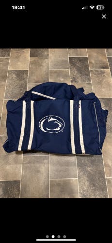 #4 Gadowsky Penn State Hockey Used 4orte NCAA Pro Stock Player Hockey Bag (Blue)