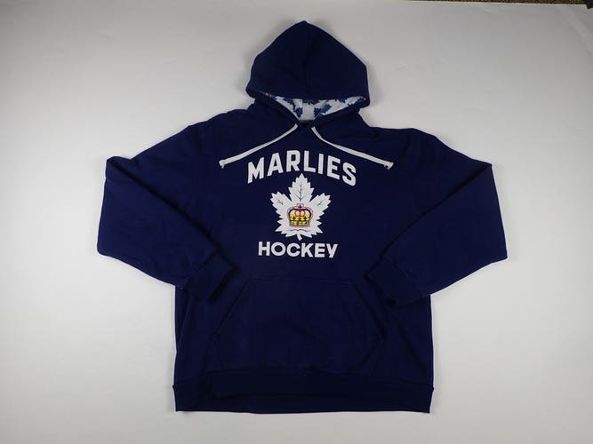 Toronto Marlies AHL Pro Stock Ice Hockey Player Rink Gym Hoodie Sweatshirt Large