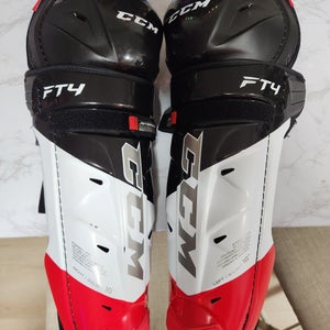 Senior CCM JetSpeed FT4 16" Shin Pads (Used)