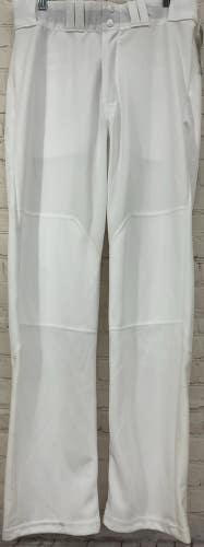 Russell Athletic Mens Medium Baseball Pants Elastic Waist Sheer Mesh Vents White