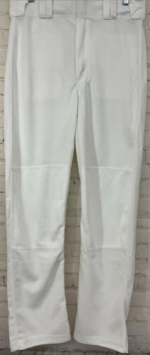 Russell Athletic Mens Medium Baseball Pants Elastic Waist Sheer Mesh Vents White