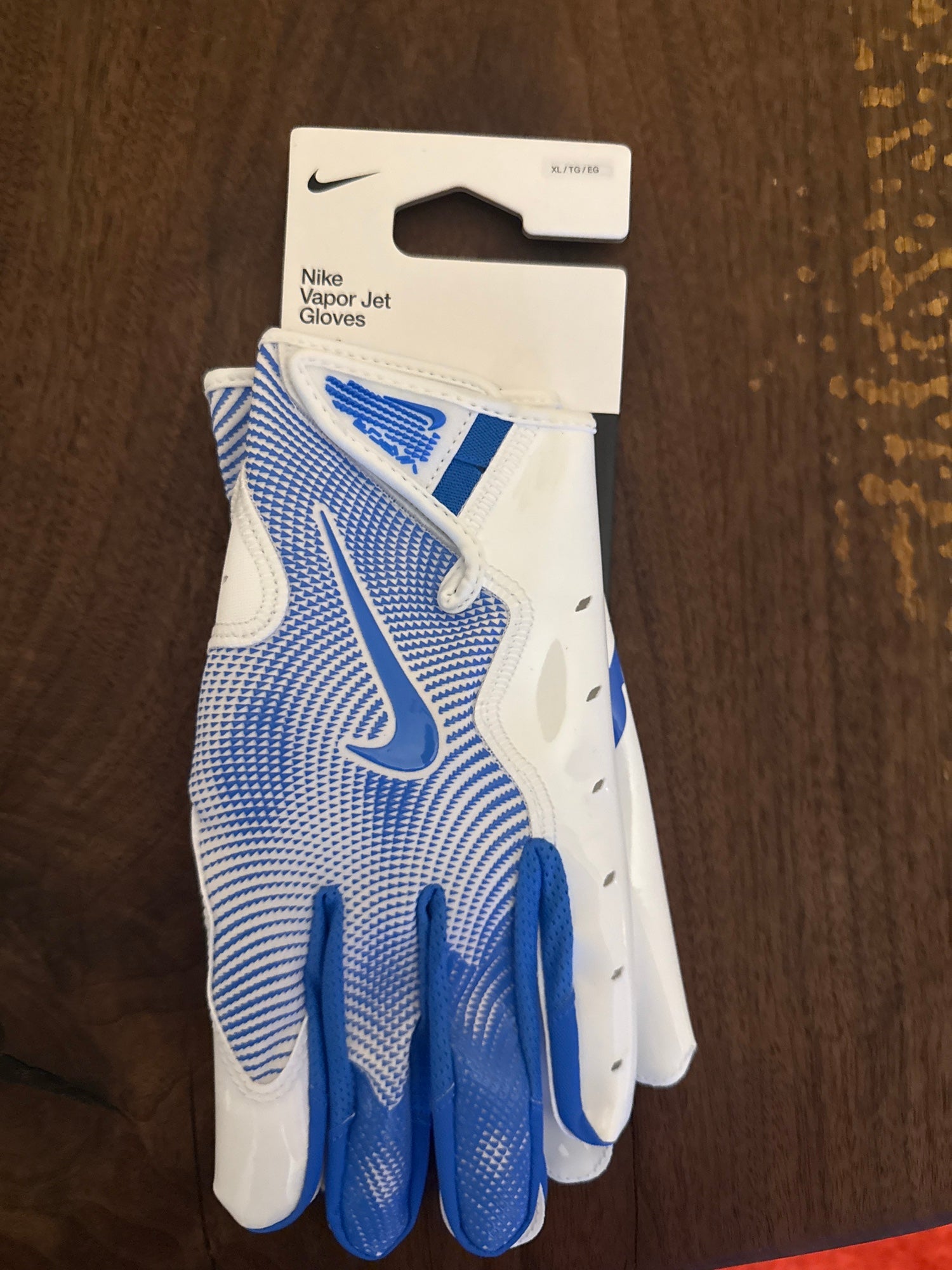Adult Blue Nike Vapor Jet Gloves XL | SidelineSwap | Buy and Sell