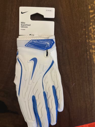 White XL Adult Nike Superbad Gloves (New)
