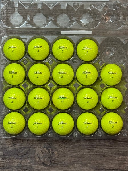 19 Titleist Pro V1 Yellow Golf Balls - 5A MINT CONDITION ONLY