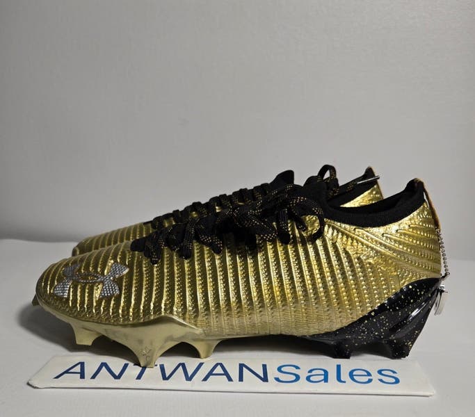 Under Armour Blur Lux MC Football Cleats Size 11 Gold Black 3028218-777 HOVR New Buy Under Armour Blur Pro  main image 2