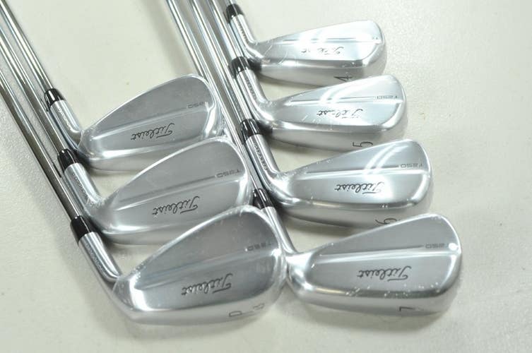Titleist T250 2025 4-PW Iron Set Stiff Flex Right AMT Black Steel NEW  # 212833