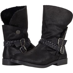 Blowfish Malibu Keswick-B-K SHR Bootie Little Kid 13 Black Leather Boots KHD802