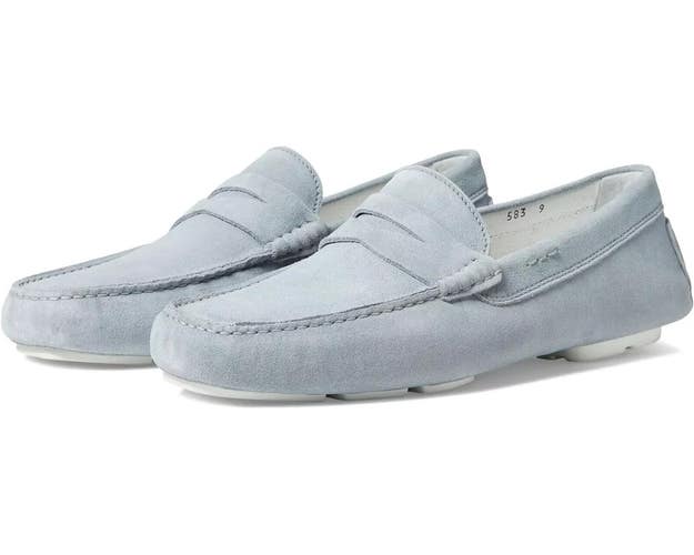 To Boot New York Idris Loafers Men's US 7 Light Blue Suede Casual Shoes KHD831