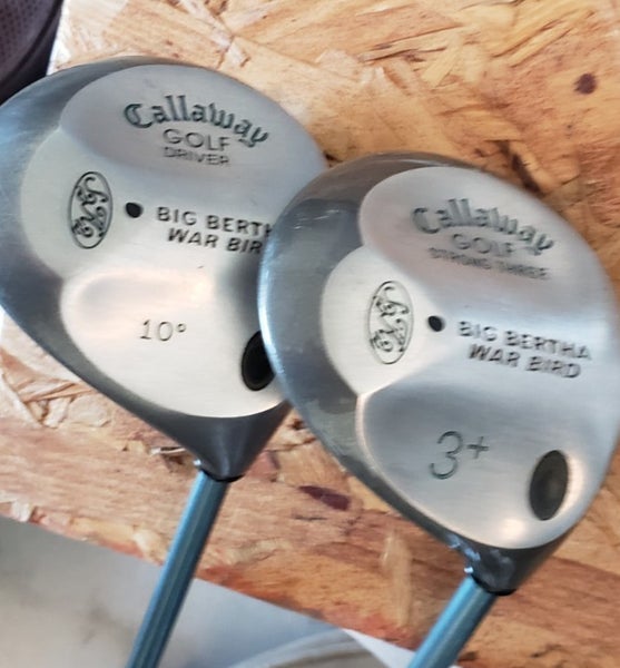 SET 2 CALLAWAY BB WARBIRD 10 DRIVER & STRONG 3 WOOD GOLF CLUB LADY GEMS AZ326
