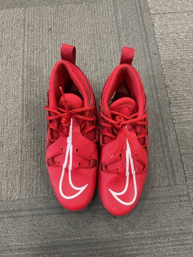 Used Nike ALPHA Adult FB Cleats Red Senior 7.5 11614-S000232892
