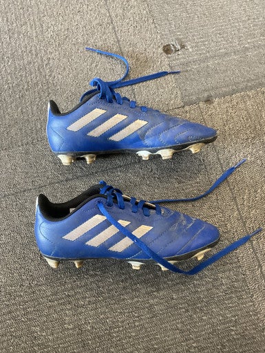 Used Adidas GOLETTO Soccer Cleats Royal Blue Junior 02 11614-S000232817